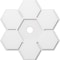 Ekena Millwork Daisy Architectural Grade PVC Ceiling Medallion, 30"OD x 3"ID x 10 1/2"C x 1"P, One-Piece CMP30DY-03000 - alternate 1